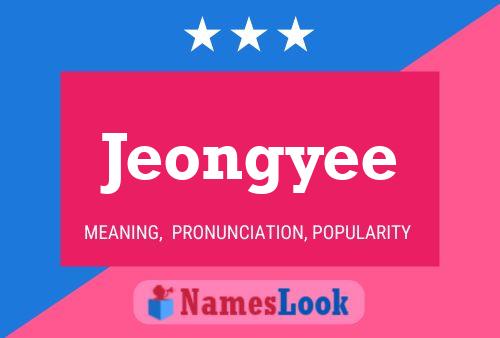 Jeongyee 名字海报