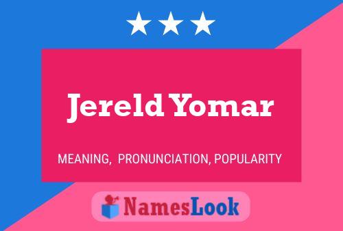 Jereld Yomar 名字海报