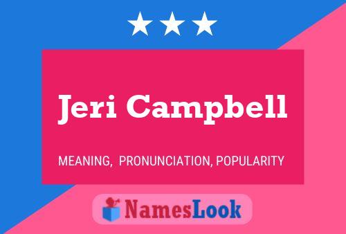 Jeri Campbell 名字海报