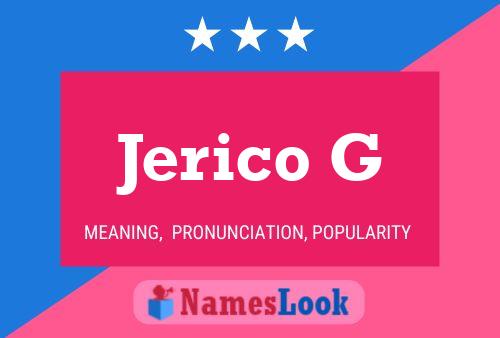 Jerico G 名字海报