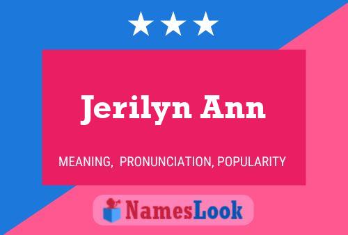 Jerilyn Ann 名字海报