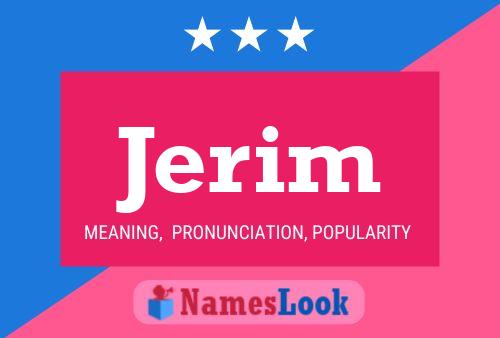 Jerim 名字海报