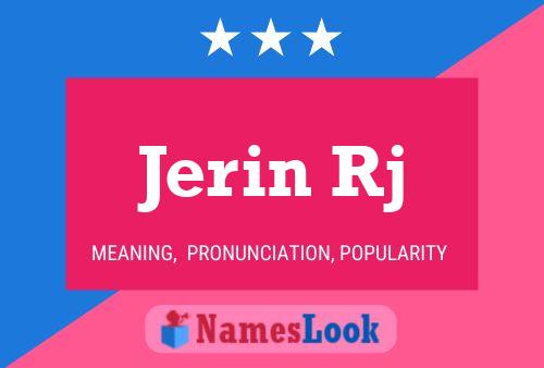 Jerin Rj 名字海报