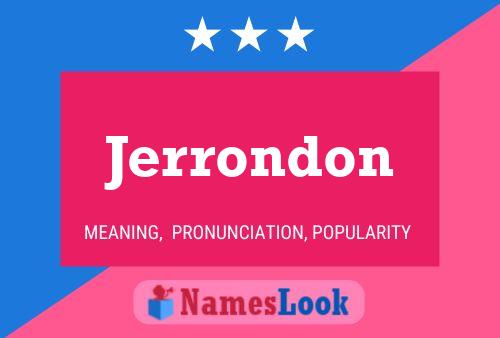 Jerrondon 名字海报