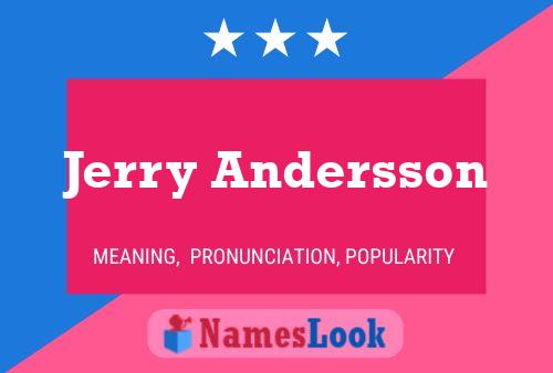 Jerry Andersson 名字海报