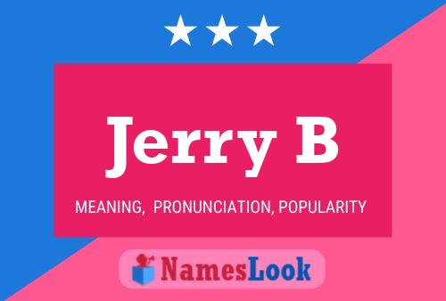 Jerry B 名字海报