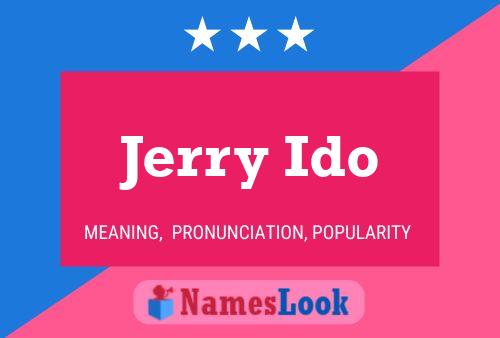 Jerry Ido 名字海报