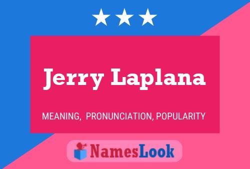 Jerry Laplana 名字海报