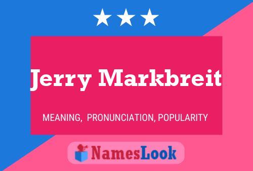 Jerry Markbreit 名字海报