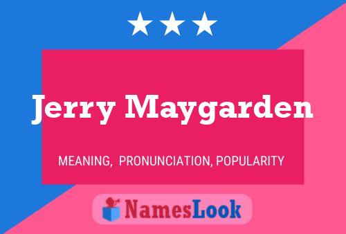 Jerry Maygarden 名字海报