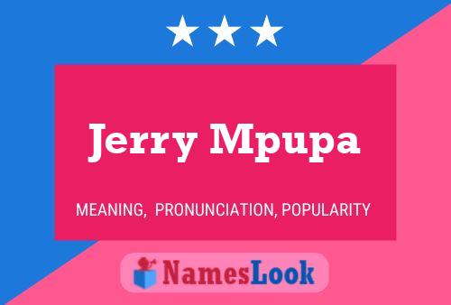 Jerry Mpupa 名字海报