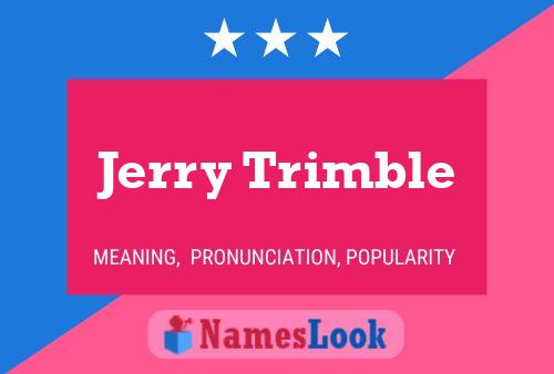 Jerry Trimble 名字海报