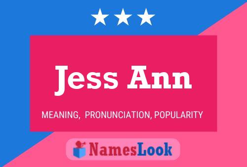 Jess Ann 名字海报