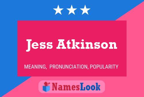 Jess Atkinson 名字海报