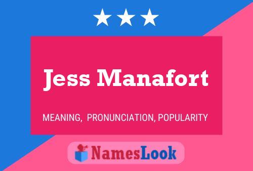 Jess Manafort 名字海报