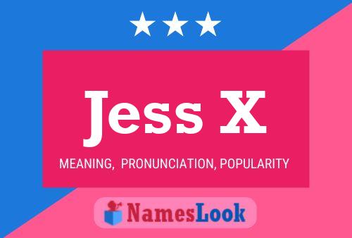 Jess X 名字海报