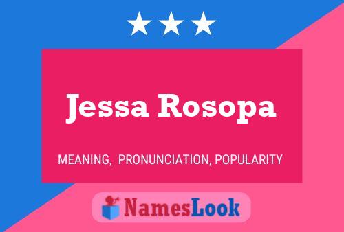 Jessa Rosopa 名字海报