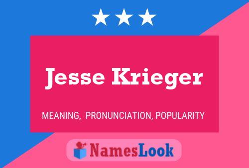 Jesse Krieger 名字海报