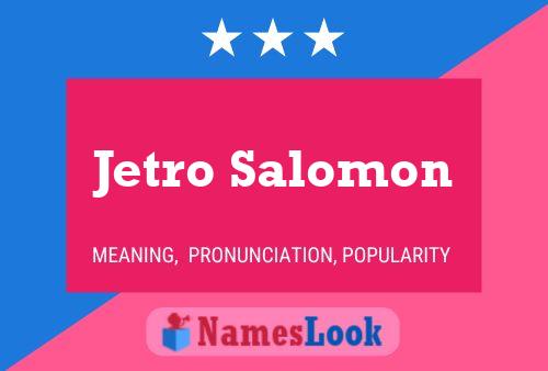 Jetro Salomon 名字海报