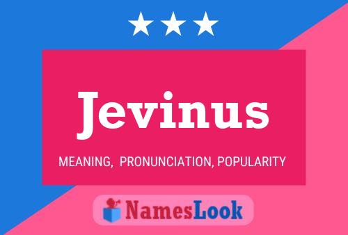 Jevinus 名字海报