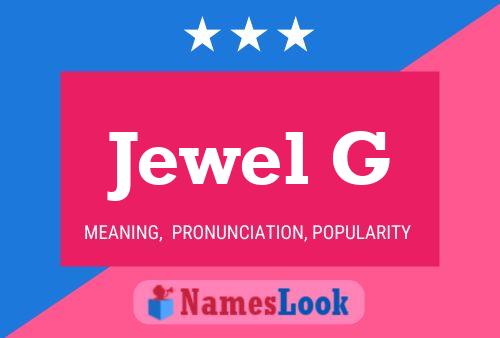 Jewel G 名字海报