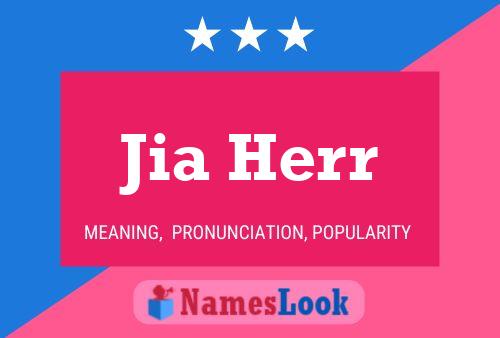 Jia Herr 名字海报