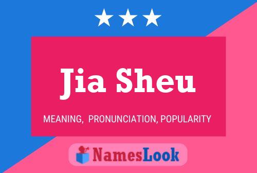 Jia Sheu 名字海报