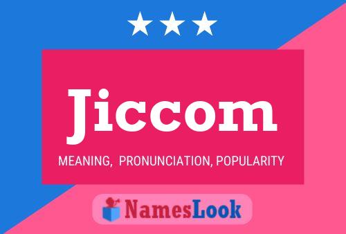 Jiccom 名字海报