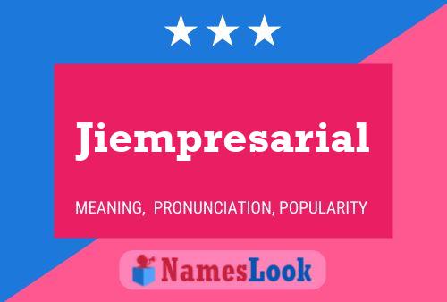 Jiempresarial 名字海报