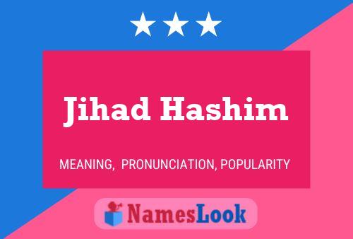 Jihad Hashim 名字海报