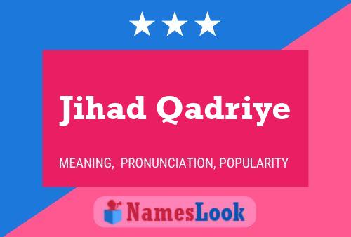 Jihad Qadriye 名字海报