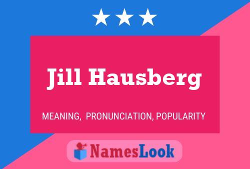 Jill Hausberg 名字海报