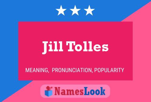 Jill Tolles 名字海报