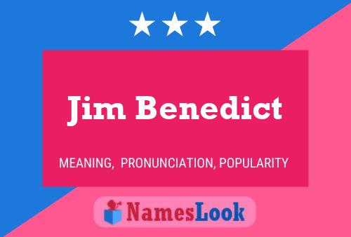 Jim Benedict 名字海报