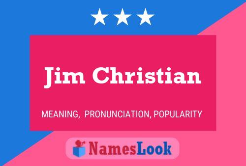 Jim Christian 名字海报