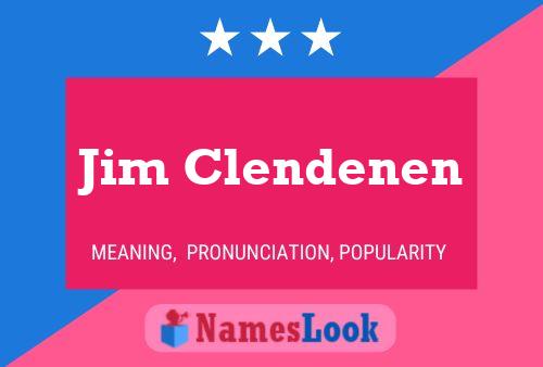 Jim Clendenen 名字海报