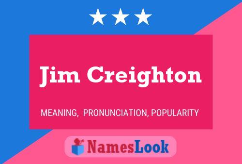 Jim Creighton 名字海报