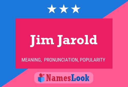 Jim Jarold 名字海报