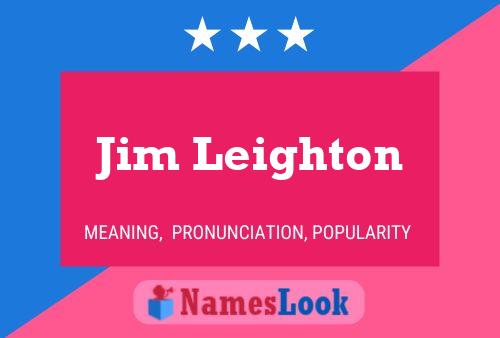 Jim Leighton 名字海报