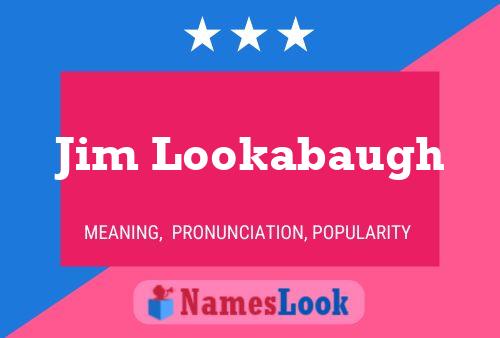 Jim Lookabaugh 名字海报