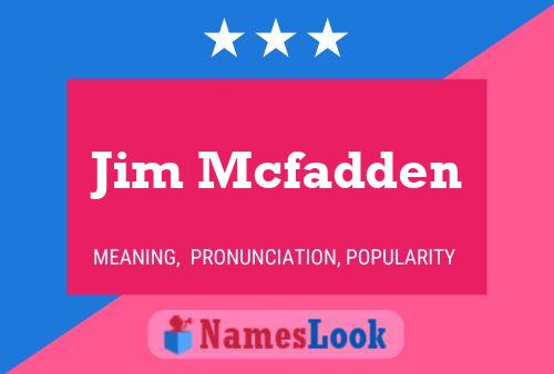 Jim Mcfadden 名字海报