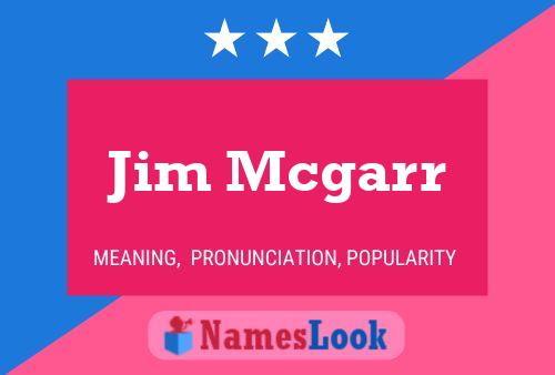 Jim Mcgarr 名字海报