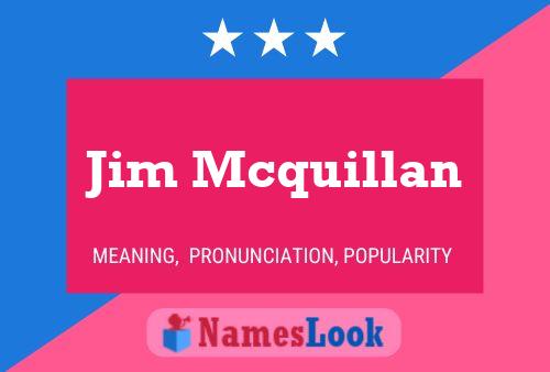 Jim Mcquillan 名字海报