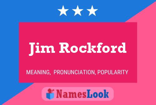 Jim Rockford 名字海报