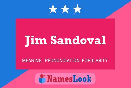 Jim Sandoval 名字海报