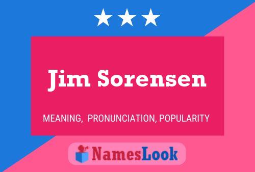 Jim Sorensen 名字海报