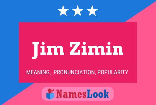 Jim Zimin 名字海报