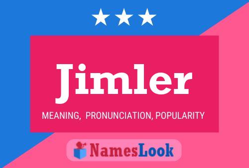 Jimler 名字海报