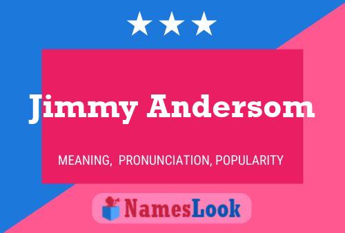 Jimmy Andersom 名字海报