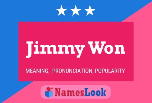 Jimmy Won 名字海报